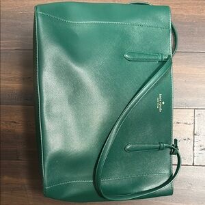 Kate Spade Emerald Green Leather Shoulder Bag